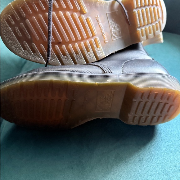 Dr. Martens Black Combat Boots with Lace-Up Design - Vegan "leather - Picture 3 of 4